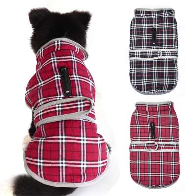 British Style Thicken Warm Comfortable Simply Warm Dog Coats Pet Clothes